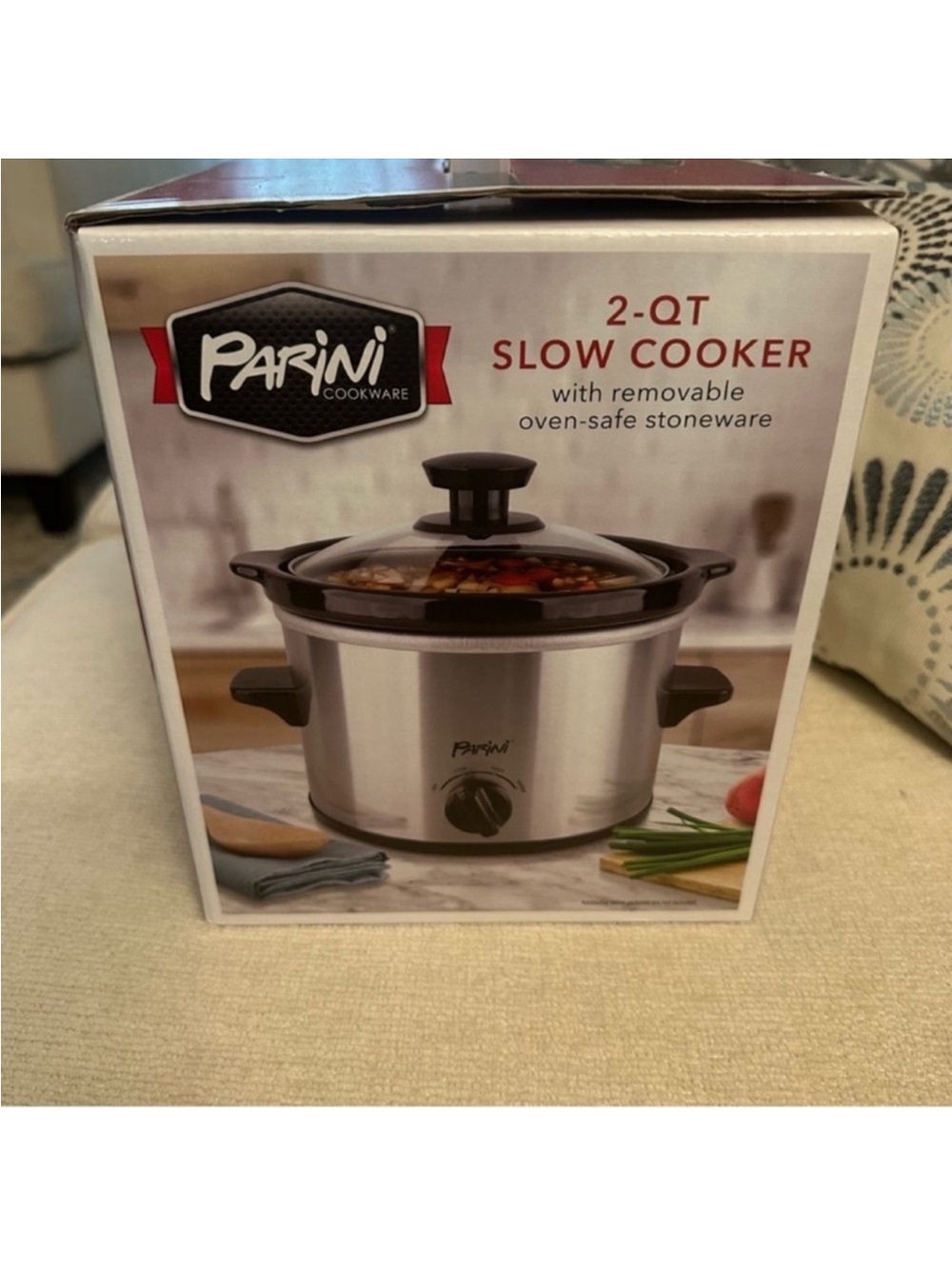 Parini 2-Qt Slow Cooker - Black with Red Packaging - Picture 3 of 6